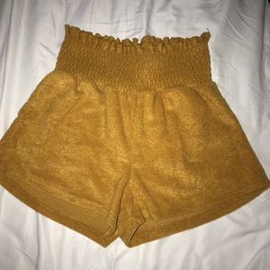 Yellow summer shorts